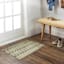 Green Gradient Tapestry Washable Accent Rug with Gel Latex Back, 21x34