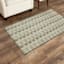 Green Gradient Tapestry Washable Accent Rug with Gel Latex Back, 30x46