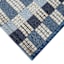 Tapestry Blue Gradient Washable Accent Rug with Gel Latex Back, 21x34