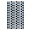 Tapestry Blue Gradient Washable Accent Rug with Gel Latex Back, 21x34
