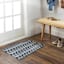 Tapestry Blue Gradient Washable Accent Rug with Gel Latex Back, 21x34