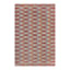 Red Gradient Tapestry Washable Accent Rug with Gel Latex Back, 30x46