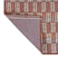 Red Gradient Tapestry Washable Accent Rug with Gel Latex Back, 30x46