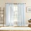 Wiley Sheer Grommet Chambray Single Curtain Panel, 50x84