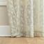 Wiley Taupe Sheer Grommet Single Curtain Panel, 50x84