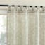 Wiley Taupe Sheer Grommet Single Curtain Panel, 50x84