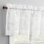 Tillie White Small Window Valance, 54x14