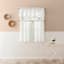 Tillie White Small Window Valance, 54x14