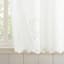 Hilda White Small Tiered Window Curtian Panel, 54x36