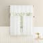 Hilda White Small Tiered Window Curtian Panel, 54x36