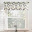 Bonjour White Floral Small Window Valance, 54x14