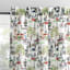 Bonjour White Floral Small Tiered Window Curtain, 54x36