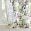 Bonjour White Floral Small Tiered Window Curtain, 54x36