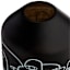 Black Glass Line Art Vase, 6"
