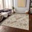 (B898) Spice Medallion Washable Area Rug, 8x10