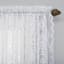 Natalia White Rod Pocket Sheer Curtain Panel, 84"
