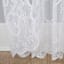 Natalia White Rod Pocket Sheer Curtain Panel, 84"