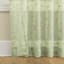 Sage Green Bow Tab Sheer Curtain Panel, 84"