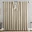 Sun Zero Velvet Taupe Double Magnet Blackout Window Panel, 84"