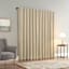 Sun Zero Velvet Taupe Double Magnet Blackout Window Panel, 84"