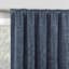 Sun Zero Indigo Velvet Double Magnet Blackout Curtain Panel, 84"
