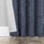 Sun Zero Indigo Velvet Double Magnet Blackout Curtain Panel, 84"