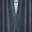 Sun Zero Indigo Velvet Double Magnet Blackout Curtain Panel, 84"