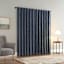 Sun Zero Indigo Velvet Double Magnet Blackout Curtain Panel, 84"