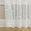 White Bow Tab Sheer Curtain Panel, 84"
