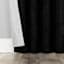 Sun Zero Black Velvet Double Magnet Blackout Curtain Panel, 96"