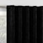Sun Zero Black Velvet Double Magnet Blackout Curtain Panel, 84"