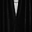 Sun Zero Black Velvet Double Magnet Blackout Curtain Panel, 84"