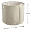 Light Grey Round Fabric Storage Basket, Small