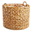 Providence Melia Round Flower Weave Storage Basket, Large