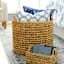 Providence Melia Round Flower Weave Storage Basket, Large