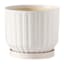 Indoor White Mat Ceramic Pot, Small