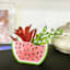 Indoor Watermelon Ceramic Planter, 3"