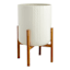 Bennett White Metal Planter Stand, Extra Large