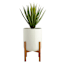Bennett White Metal Planter Stand, Extra Large