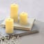 3-Pack Yellow LED Pillar Candles, 3x4/3x5/3x6