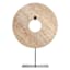 Travertine Medallion on Stand, 16.5"