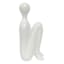 White Ceramic Human Figurine, 2.8x6