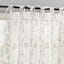 Larissa Pink Bow Tab Single Window Curtain Panel, 84"