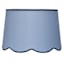 Blue & Navy Scalloped Medium Lamp Shade, 13x15x10