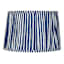 Navy Striped Pleated Medium Lamp Shade, 13x15x10