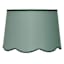 Sage Green Scalloped Medium Lamp Shade, 13x15x10
