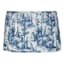 Blue Toile Pleated Medium Lamp Shade, 13x15x10