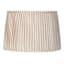 Natural Striped Pleated Medium Lamp Shade, 13x15x10