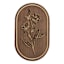Brown & White Flower Wall Art, 12x20