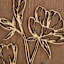 Brown & White Flower Wall Art, 12x20